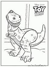 Toy Story Coloring Rex Pages Kids Buzz Color Lightyear Print Printable Characters Disney sketch template