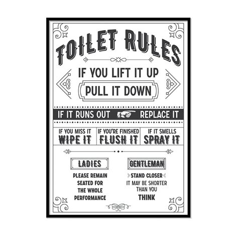 printable toilet rules printable