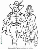 Coloring Pages American Thanksgiving History Sheets Pilgrims Kids Printable Print Pilgrim Family People Revolution Color Holiday Settlers Printing Help Popular sketch template