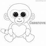 Beanie Boos Casanova Koala Kooky sketch template