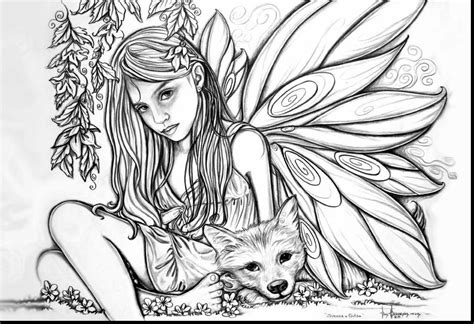 printable coloring pages  adults dark fairies