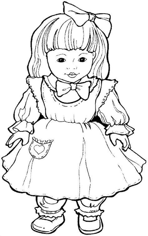 top  ideas  baby doll coloring pages home family style