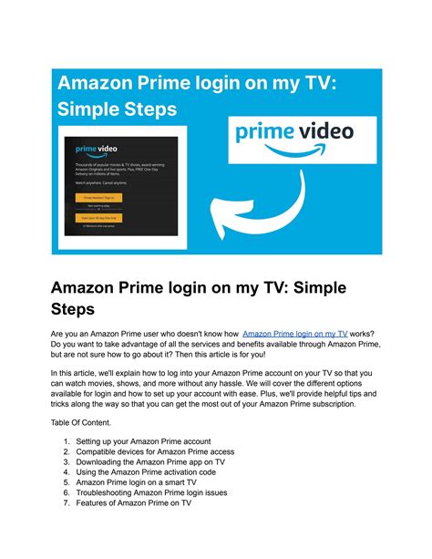 amazon prime login   tv  easy guide  timpaine issuu