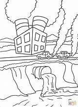Pollution Inquinamento Uso Contaminación Aria Acqua Gratis Kolorowanka sketch template