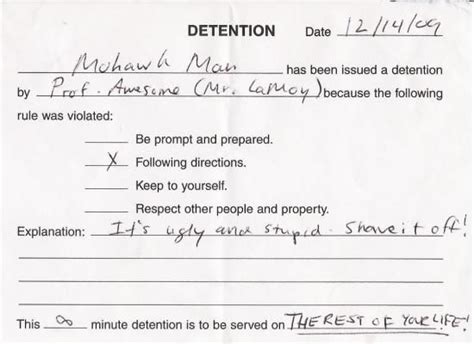 dumbest detention slips ever page 2 sick chirpse