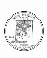 Mexico Coloring State Quarter Pages States Usa Printables Quarters Go Print Next Back Visit Nm sketch template