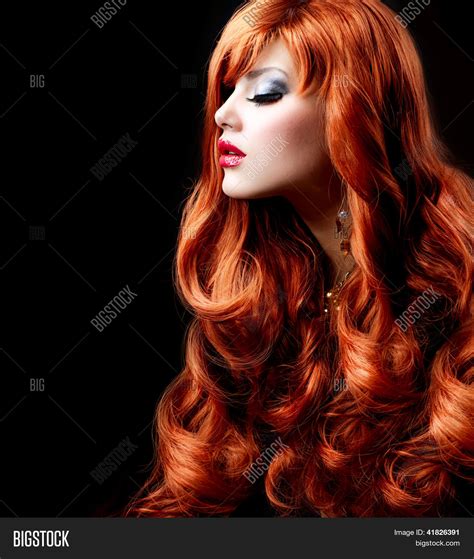 Red Hair Fashion Girl Image And Photo Free Trial Bigstock