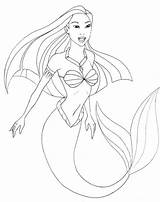 Pocahontas Coloring Mermaid Pages Book Cartoon Popular Library Coloringhome Books sketch template