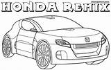 Colorings Honda4 sketch template