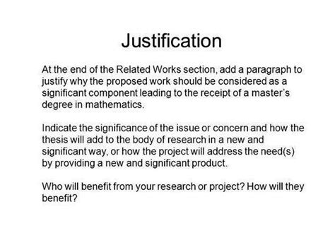 justification   study  research study poster