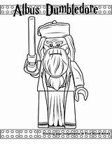 Dumbledore Albus Ausmalbilder Weasley Kolorowanki Flitwick Filius Truenorthbricks sketch template