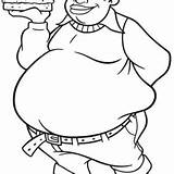 Fat Coloring Pages Man Albert Boy Drawing Big Stupid Burger Bring Netart Getdrawings Kids sketch template