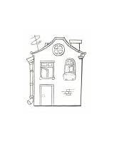 Coloring Pages Houses Homes Magic sketch template