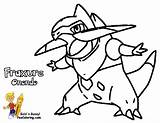 Pages Coloring Haxorus Pokemon Mienshao Foongus Printables Master Template sketch template