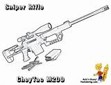 Sniper Nerf Armas Gusto Guns Yescoloring Dibujo Majestic Barrett Tell Veterans M200 Grenade Rifles Waffe sketch template