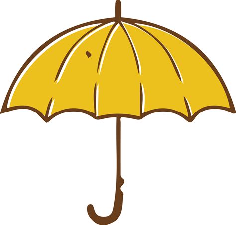umbrella yellow clip art yellow umbrella png    transparent umbrella