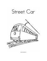 Coloring Street Pages Tram Car Subway Trolley Washington Dc Template Print Noodle Clipart Color Twisty Drawings Line Tramway Tours Cursive sketch template