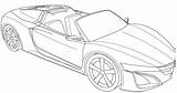 Nsx Acura Civic sketch template
