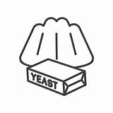 Yeast Icon Vector Illustrations Cake Illustration Stock Clip sketch template