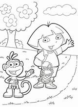 Dora Easter Coloring Pages Getdrawings sketch template