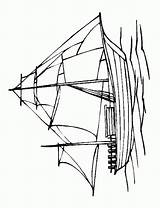 Sailboats sketch template