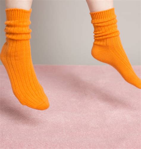 chunky cashmere ankle socks by makeda matheson