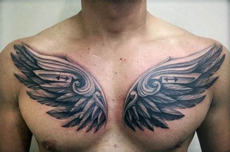 wing tattoos  chest designs ideas  meaning tattoos
