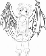 Drawings Angels Angel Devil Demons Demon Drawing Vs Search Google Getdrawings sketch template