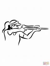 Shooting Rifle Sniper Coloring Pages Gun Guns Top Drawing Colouring M16 Online Supercoloring Fortress Team sketch template