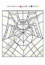Spider Coloring Worksheet Worksheets Preview sketch template