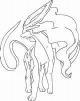 Suicune Pokemon Line Coloring Pages Deviantart Drawing Lineart Draw Base Entei Book sketch template