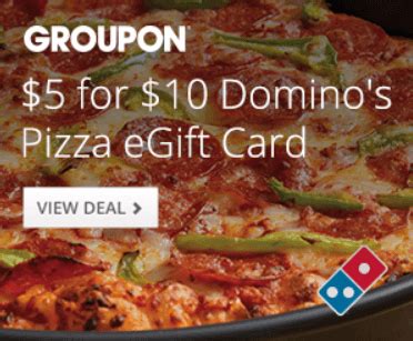 groupon    egift card  dominos pizza inacentscom