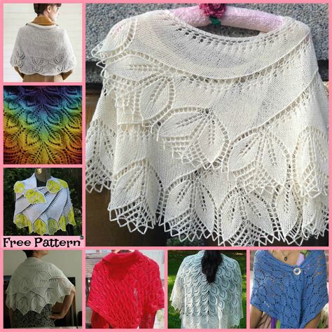 pretty knitting lace shawl  patterns diy