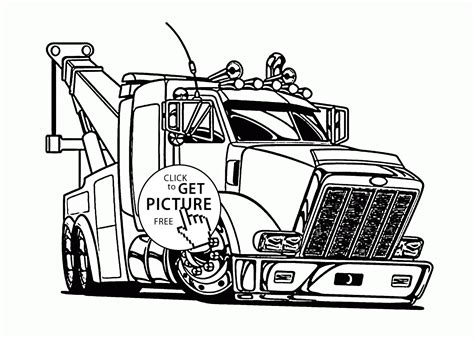 tow trucks coloring pages   tow trucks coloring pages