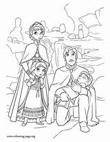 Frozen Coloring Pages Disney Family Princess sketch template