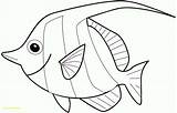 Coloring Easy Pages Fish Fresh Getcolorings sketch template