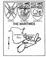 Coloring Pages Canada Arms Coat Map Nova Scotia Maritimes Colouring Canadian Sheets Honkingdonkey Provincial Print Provinces Flags 75kb 820px Drawings sketch template