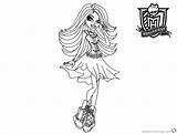 Coloring Pages Elfkena Spectra Monster High Printable Kids sketch template