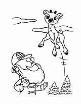 Rudolph Desenho Rodolfo Santa Rena Nariz Pulando Reindeer Nosed Hellokids Sleigh sketch template