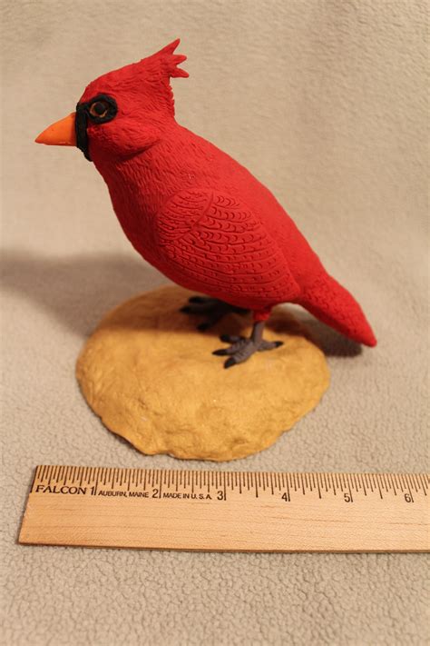 cardinal red cardinal bird home decor sculpture figurine etsy