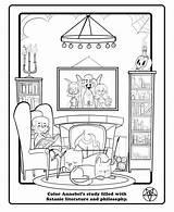 Satanic Coloring Book Temple Cuddly Cute Materials Nymag sketch template