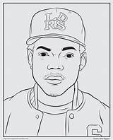 Coloring Rapper Pages Rappers Drake Chance Gangsta Rap Bun Book Printable Drawing Hat Print Colouring Color Tumblr Colour Activity Books sketch template