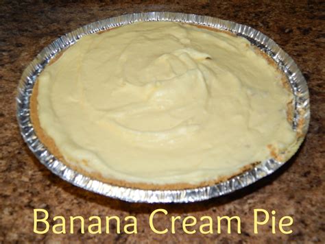 banana cream pie rainy day foods