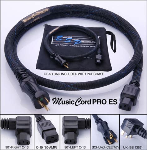 buy musiccord pro es power cord purchase  cord pro es