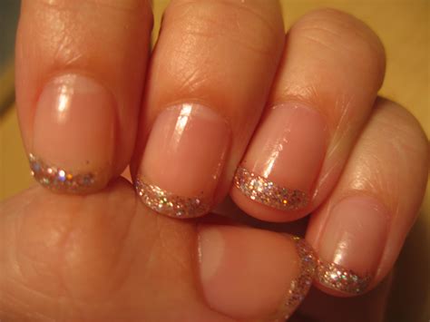 nail art glitter french manicure pancho  leftey pancho  leftey
