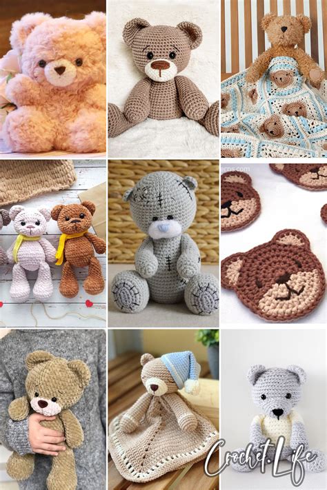 teddy bear crochet pattern  printable tutorial amigurumi handmade