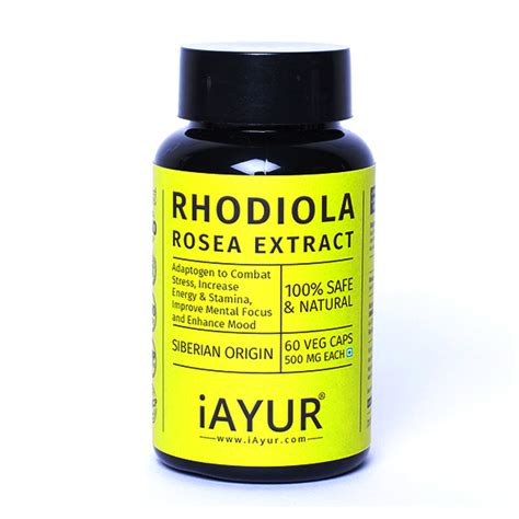 Buy Iayur Rhodiola Rosea Extract 500 Mg Veg Capsule 60s Online At Best