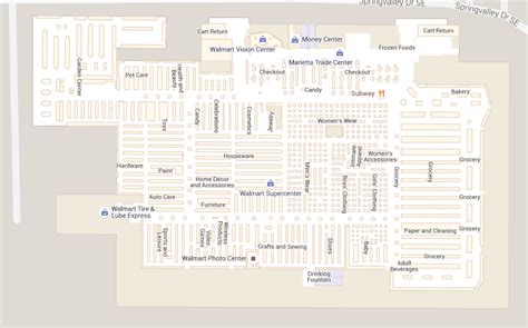 walmart floor plan diagram