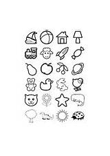 Infants Icons Coloring sketch template