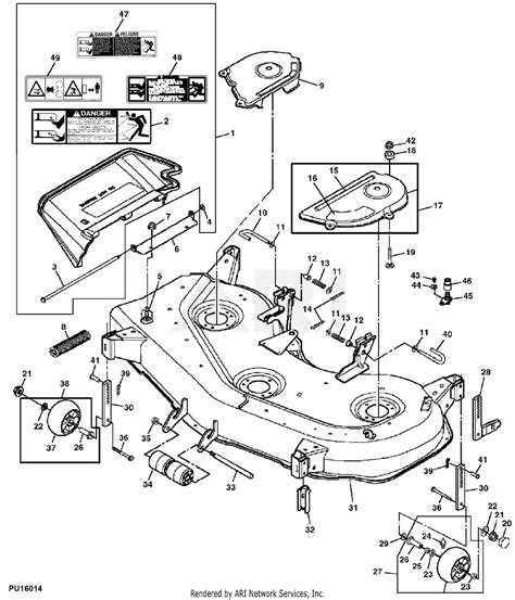 john deere  mower deck parts diagram wiring diagram niche